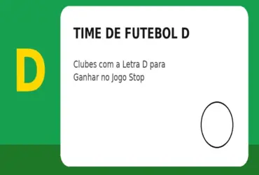 Time de Futebol com D: Clubes com a Letra D para Ganhar no Jogo Stop
