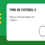 Time de Futebol com E: Todos os Times de Futebol com a Letra E