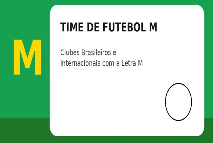 Time de Futebol com M: Clubes Brasileiros e Internacionais com a Letra M