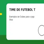 Time de Futebol com T: Exemplos de Clubes para o Jogo Stop